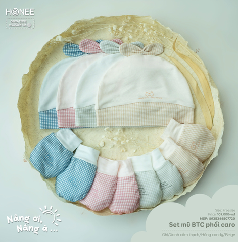 Set mũ BTBC phối caro 8935344807720