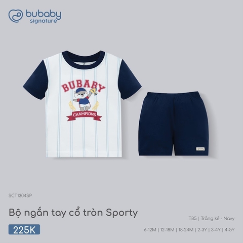 Bộ ngắn tay cổ tròn Sporty SCT1304SP
