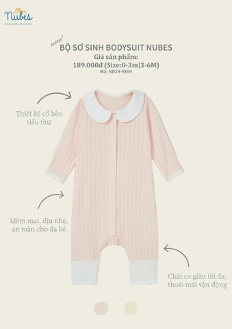 Bộ Bodysuit Sơ Sinh