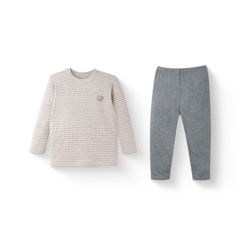 Bộ dài tay cổ tròn, quần legging SVC110402