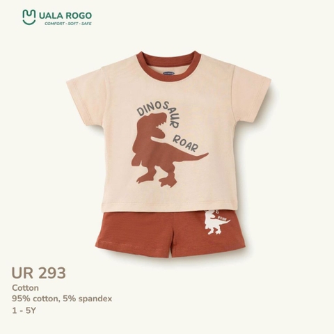 Bộ cộc tay họa tiết khủng long Uala UR 293