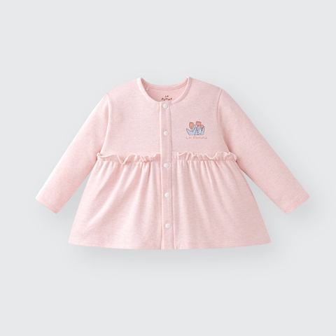 Áo khoác La Pomme babydoll khu vườn tulip của mẹ