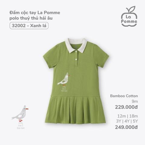 Đầm cộc tay La Pomme Polo thủy thủ hải âu
