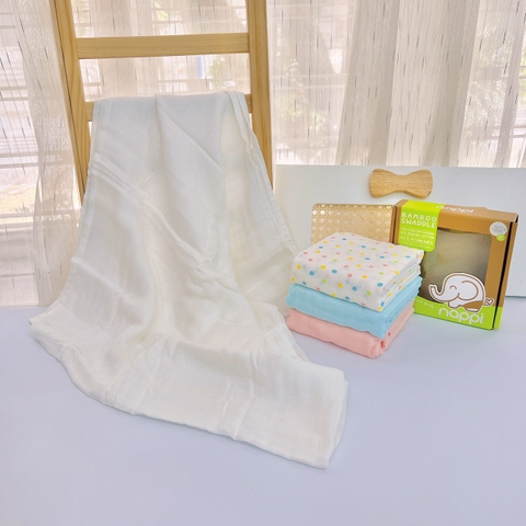 BB.0193-FRE Khăn sợi tre đa năng Trắng 120*120 cm MSP.KDN15900303