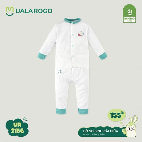 Bộ Sơ Sinh Cài Giữa UR2156 xanh rêu