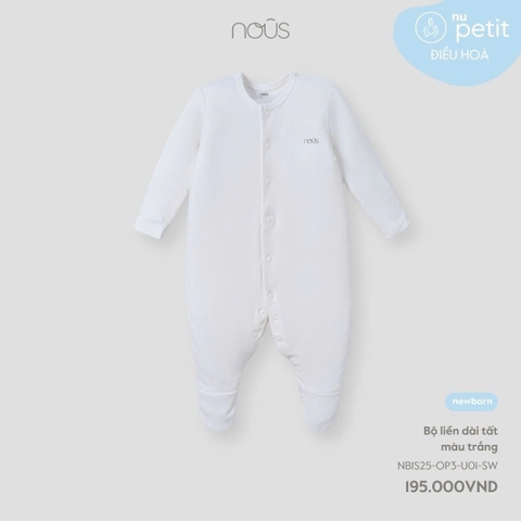 Bộ Liền Dài Tất Màu Trắng NU2341