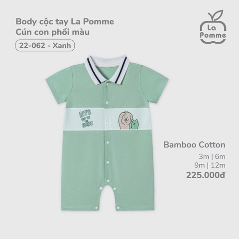 Body cộc tay La Pomme Cún con phối màu 22062