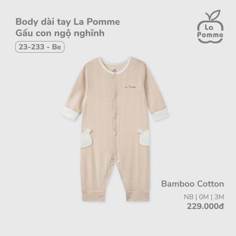 Body dài tay La Pomme Gấu con ngộ nghĩnh