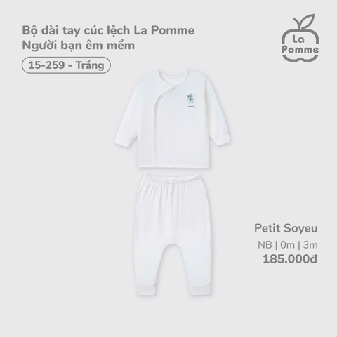Bộ Dài Tay Cúc Lệch La Pomme Người Bạn Êm Mềm 15259