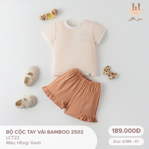 Bộ cộc tay vải bamboo 2502 - LCT220