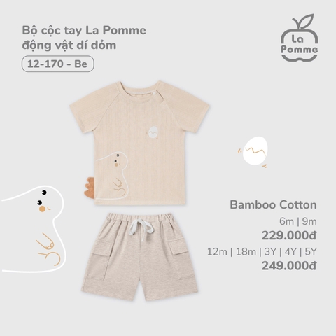 Bộ Cộc Tay La Pomme Động Vật Dí Dỏm 12170