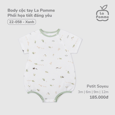 Body cộc tay La Pomme Phối họa tiết đáng yêu 22058