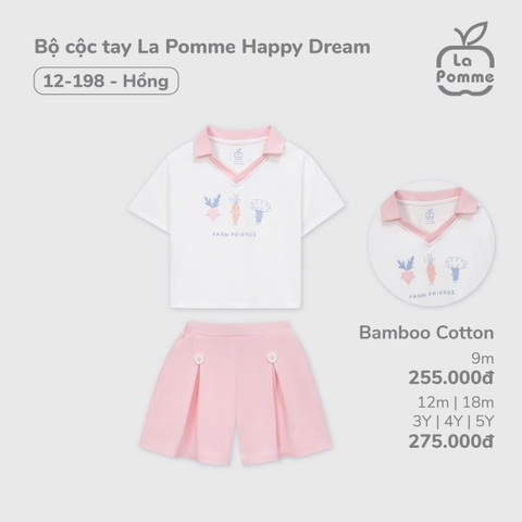 Bộ Cộc Tay La Pomme Happy Dream 12198