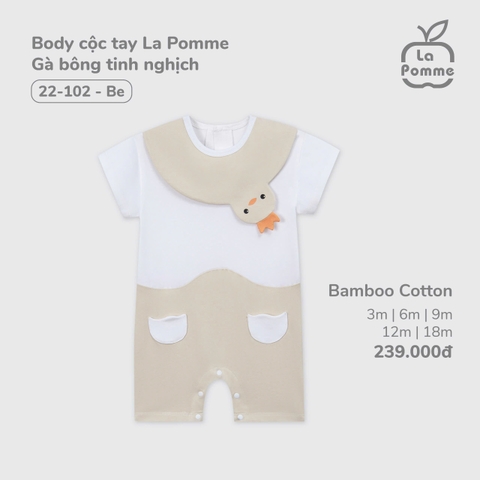 Body Cộc Tay La Pomme Gà Bông Tinh Nghịch 22102