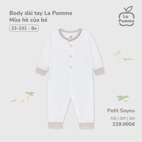 Body dài tay La Pomme Mùa hè của bé