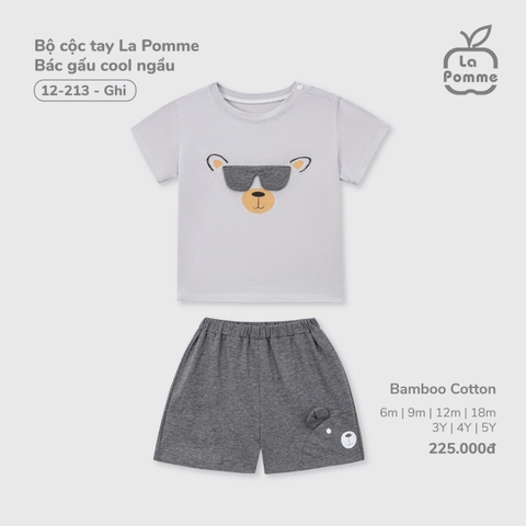 Bộ cộc tay La Pomme Bác gấu cool ngầu