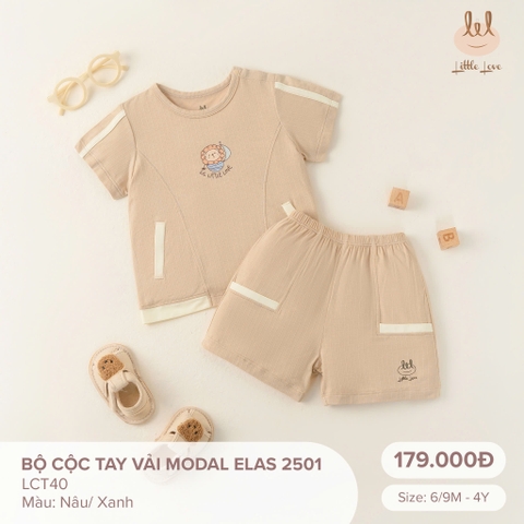 Bộ cộc tay vải modal elas LCT40