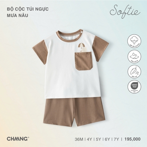 Bộ cộc túi ngực Mưa