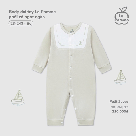 Body Dài Tay La Pomme Phối Cổ Ngọt Ngào 23243