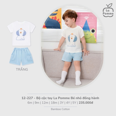 Bộ cộc tay La Pomme Bé nhỏ đồng hành