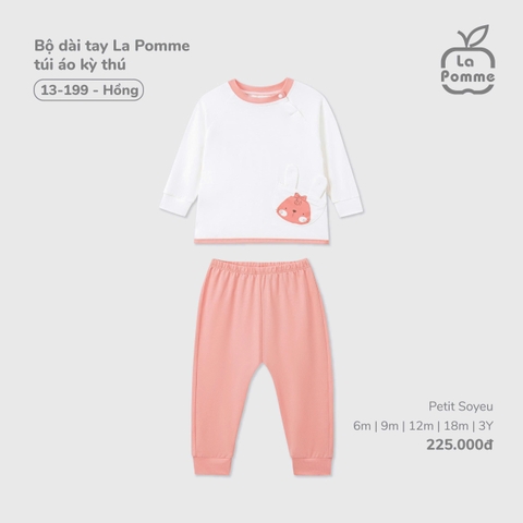 Bộ dài tay La Pomme túi áo kỳ thú