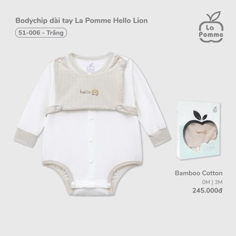 Bodychip Dài Tay La Pomme Hello Lion 51006