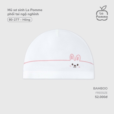 Mũ sơ sinh La Pomme phối tai ngộ nghĩnh 80277