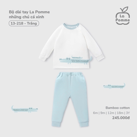 Bộ dài tay La Pomme những chú cá xinh 13218