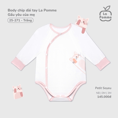 Body chip dài tay La Pomme Gấu yêu của mẹ