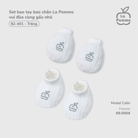 Set bao tay bao chân La Pomme vui đùa cùng gấu nhỏ