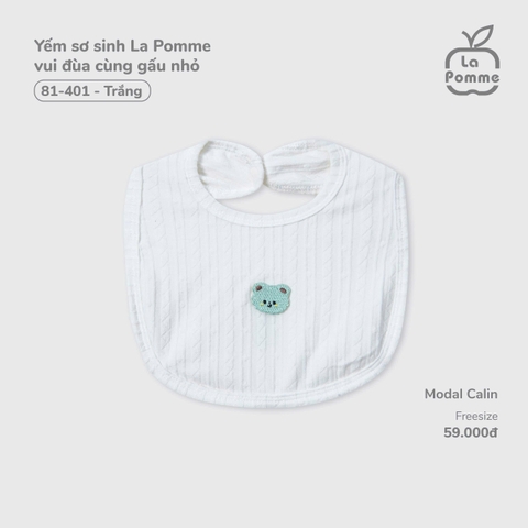 Yếm sơ sinh La Pomme vui đùa cùng gấu nhỏ 81401