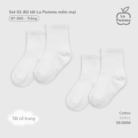 Set 02 đôi tất La Pomme mềm mại 97005