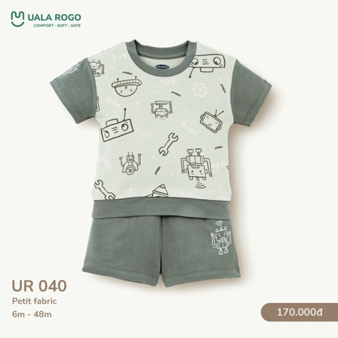 Bộ Cộc Tay Họa Tiết Hoạt Hình Cho Bé UR0400