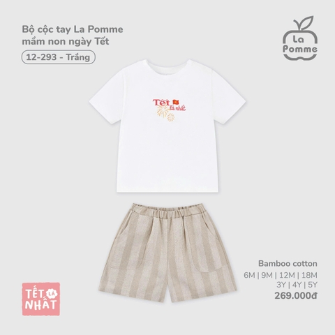 Bộ cộc tay La Pomme mầm non ngày Tết