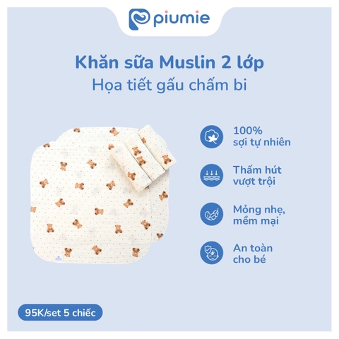 Khăn sữa muslin 2 lớp
