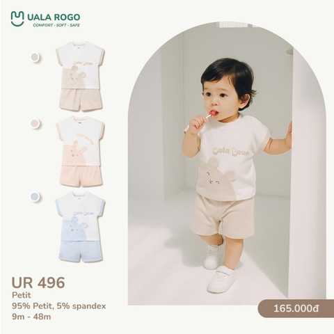Bộ cộc tay Uala petit họa tiết gấu UR496