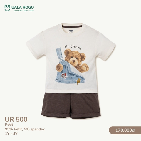 Bộ Cộc Tay Họa Tiết Ngộ Nghĩnh Cho Bé UR 500