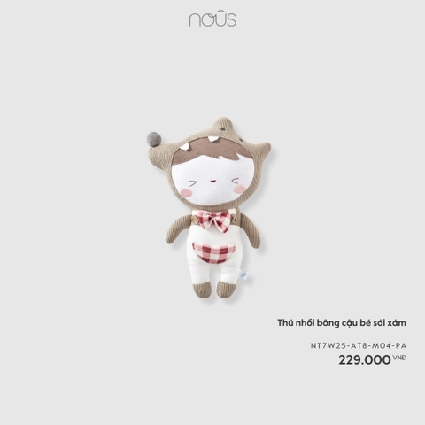 Thú nhồi bông cậu bé sói xám