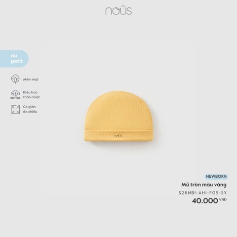 Mũ tròn màu vàng