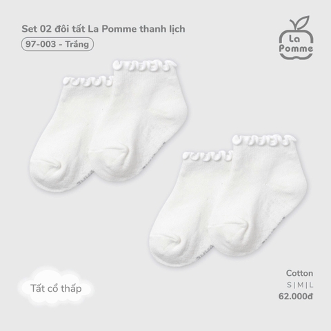 Set 02 đôi tất La Pomme thanh lịch