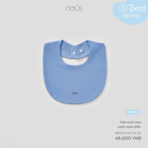 Yếm tròn màu xanh nước biển