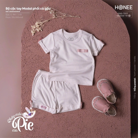 Bộ cộc tay Modal phối cá gấu 6549