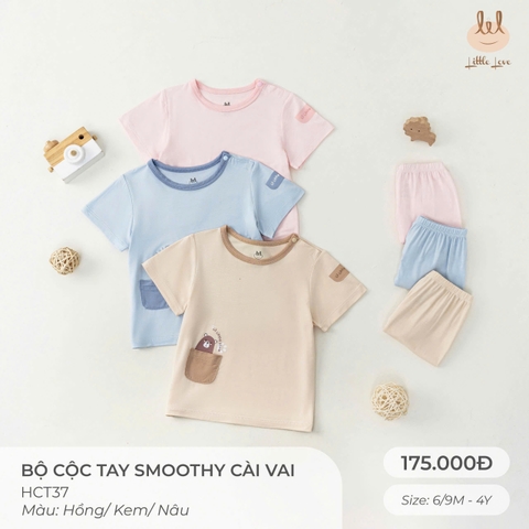 Bộ cộc tay smoothy cài vai HCT37