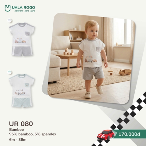 Bộ cộc tay Happy train UR 080