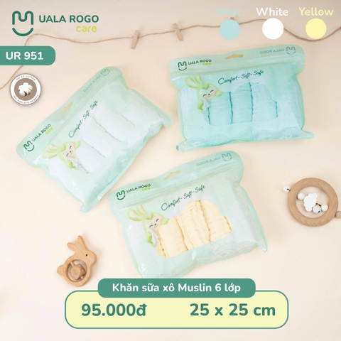 Khăn sữa xô Muslin 6 lớp UR 951