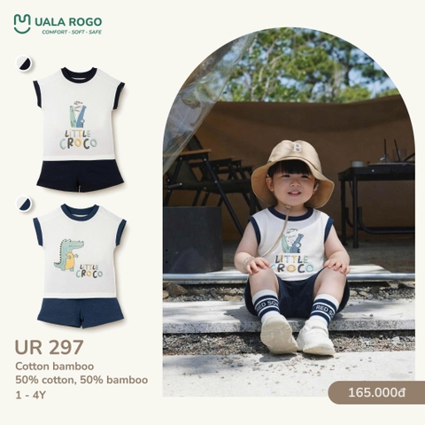 Bộ sát nách họa tiết cá sấu Uala UR297