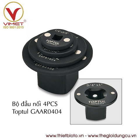 Bộ đầu chuyển 4 chi tiết Toptul GAAR0404
