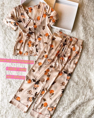 bộ lụa TRENDY cộc tay quần dài BN30