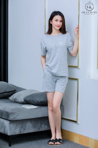 Bộ GK cotton , Q đùi ,áo tay cộc -19c