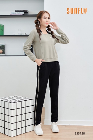 Bộ Sunfly thể thao tổ ong  QD áo dài tay SS 5728